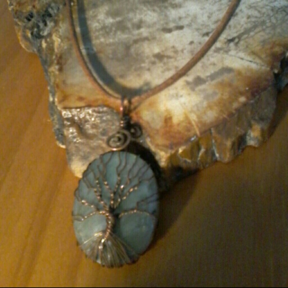 ❤Copper Wrapped Labradorite Pendant